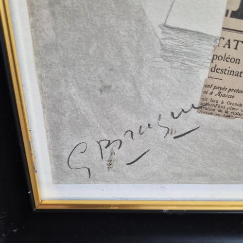 131 - GEORGES BRAQUE (1882-1963). PAPIERS COLLES V. Lithograph, 36cms x 46cms, signed in the plate, pulish... 