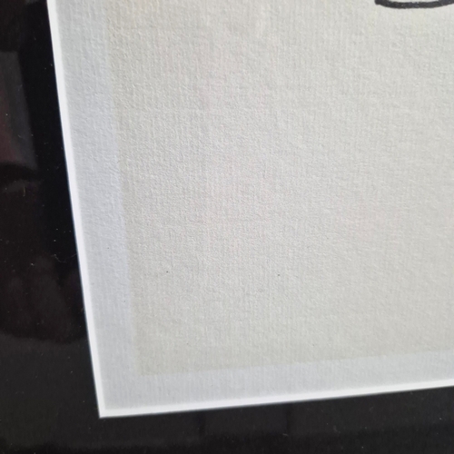 133 - AMEDEO MODIGLIANI. TETE EN PROFILE. Lithograph, 37cms x 27cms, Framed.