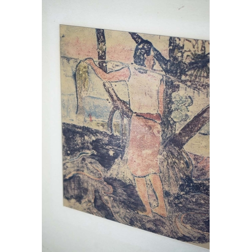 135 - PAUL GAUGUIN (FRENCH 1848-1903). NOA NOA, VOYAGE DE TAHITI. lithograph, 41cm x 52cm, framed.