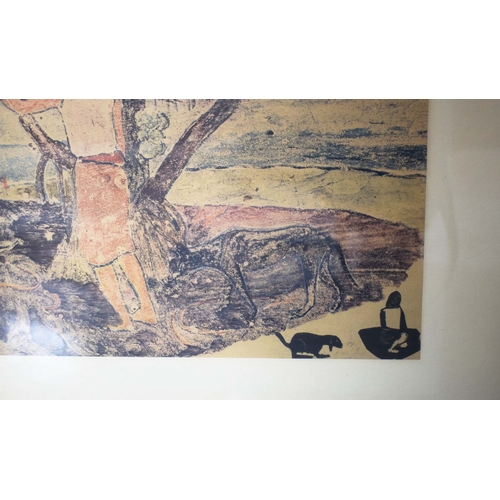 135 - PAUL GAUGUIN (FRENCH 1848-1903). NOA NOA, VOYAGE DE TAHITI. lithograph, 41cm x 52cm, framed.