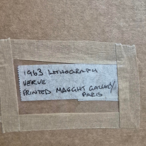 136 - GEORGE BRAQUE. LE BOUTEILLE. Lithograph, 36.5cm x 25cms, signed in the plate, framed ( Published 196... 