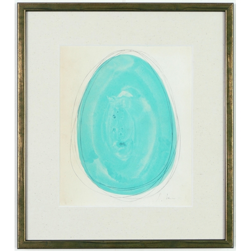 139 - AFTER LUCIO FONTANA. A PAIR OF COLOUR ABSTRACTS. signed in the plate, Couverture, 24cm x 20cm each.