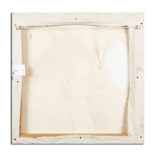 15 - JAZAMIN SINCALIR (CONTEMPORARY). ABSTRACTS (2). oils on canvas, 61cm x 61cm and 60cm x 60cm.