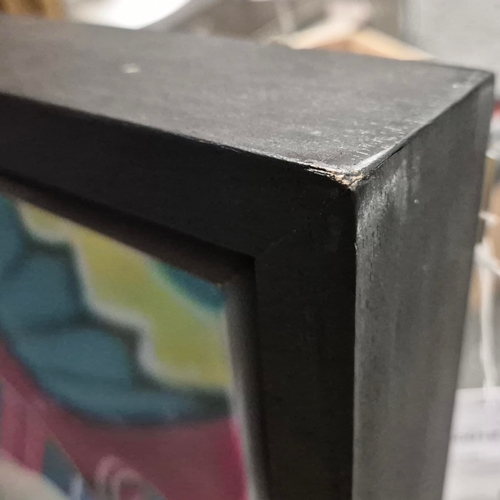 16 - CESAR J. SANTANDER. THE MERRY-GO-ROUND. acrylic on panel, on verso signed, titled and dated 'The Mer... 