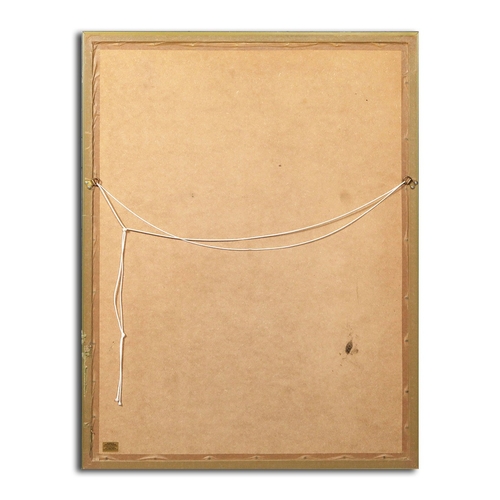 171 - AFTER DAVID HOCKNEY. NICHOLS CANYON. gouache on cotton, 104cm x 80cm, framed.