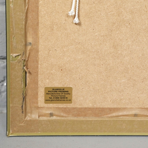 171 - AFTER DAVID HOCKNEY. NICHOLS CANYON. gouache on cotton, 104cm x 80cm, framed.