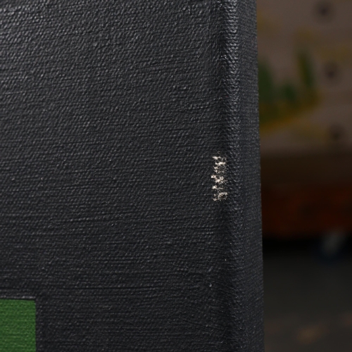 18 - JOHN HOPWOOD (BRITISH 1942-2015). DOUBLE SPIRAL. oil on canvas, 91cm x 60.5cm.