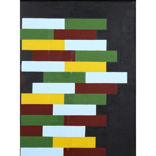 18 - JOHN HOPWOOD (BRITISH 1942-2015). DOUBLE SPIRAL. oil on canvas, 91cm x 60.5cm.