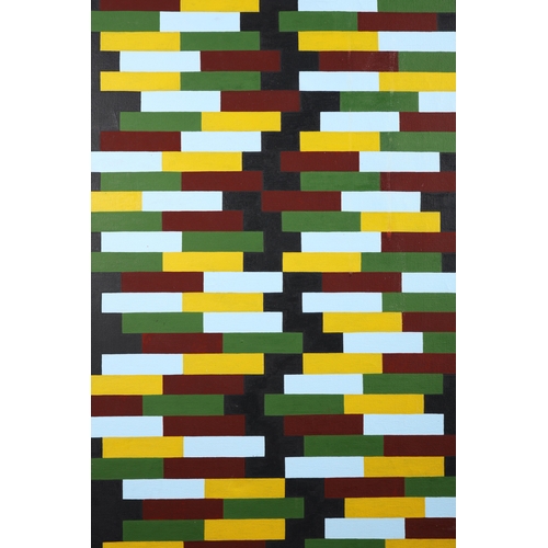 18 - JOHN HOPWOOD (BRITISH 1942-2015). DOUBLE SPIRAL. oil on canvas, 91cm x 60.5cm.