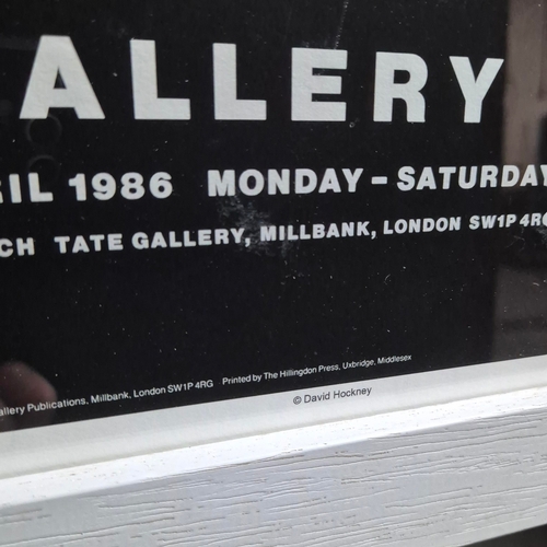 180 - DAVID HOCKNEY. A BIGGER SPLASH. (d) Offset, 59cms x 41cms, Framed ( Published Tate Gallery Publicati... 