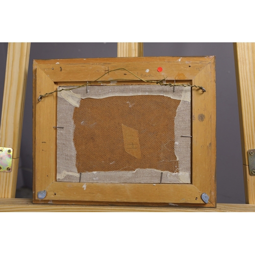 2 - KEN HOWARD (1932-2022). BEACH SCENE ON A SUMMER'S DAY. oil on panel, signed lower left, 16cm x 22cm ... 