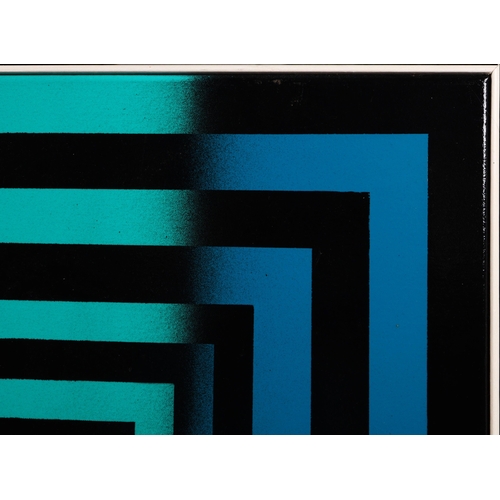 20 - PEDRO DENTINHO (B. 1972). ABSTRACT. oil on canvas, 71cm x 101cm, framed.