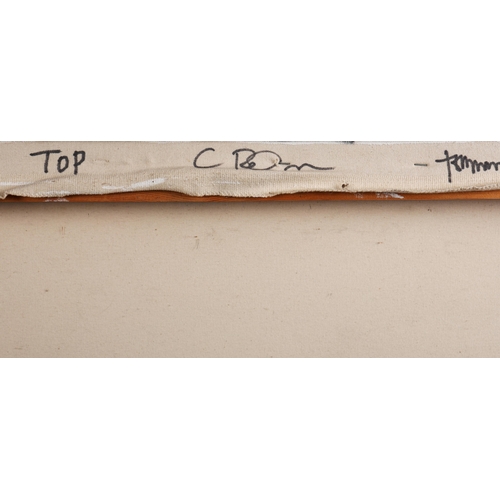 21 - RELTON MARINE (CHRISTINE RELTON & TOM MARINE). KALI STRATA II. oil on canvas, 122cm x 122cm.