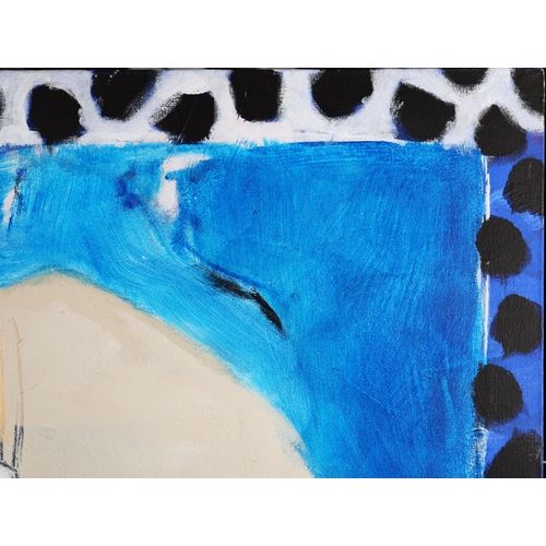 21 - RELTON MARINE (CHRISTINE RELTON & TOM MARINE). KALI STRATA II. oil on canvas, 122cm x 122cm.