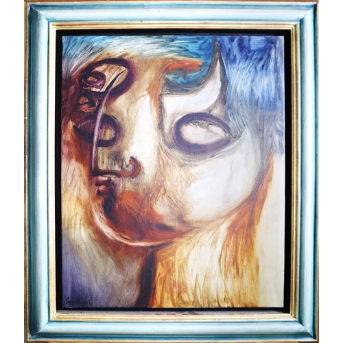 23 - GEORGE F CAMPBELL RHA RUA (IRISH, 1917-1979. HEAD. (d) Oil on Canvas, 56cms x 46cms, signed, Framed.... 