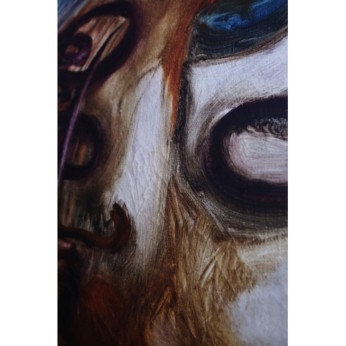 23 - GEORGE F CAMPBELL RHA RUA (IRISH, 1917-1979. HEAD. (d) Oil on Canvas, 56cms x 46cms, signed, Framed.... 