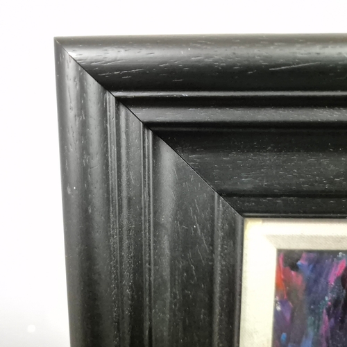 25 - JENNIFER MACKENZIE. STILL LIFE WITH ROSES. oil on canvas, 66cm x 66cm, framed.