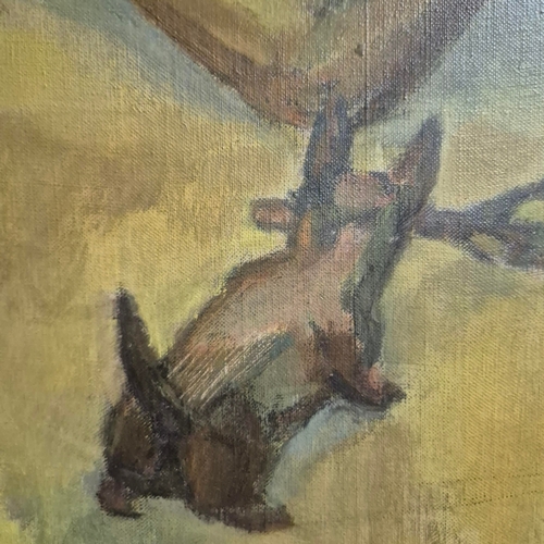 30 - JOHN ANKER (1919-2004. ILE DU LEVANT 1958. Oil on Canvas, 37.5cms x 45.5cms, signed. inscribed verso... 