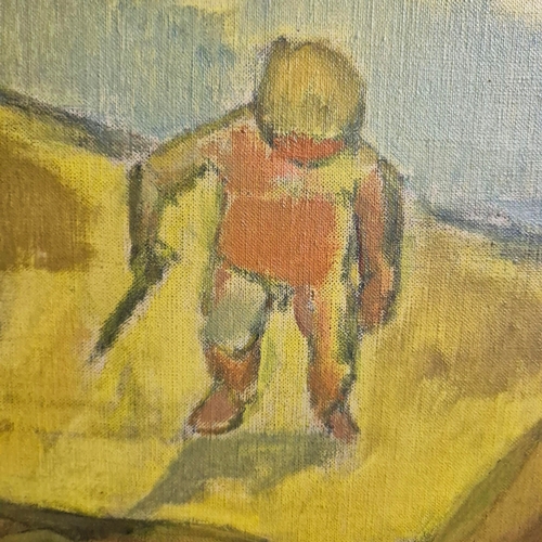 30 - JOHN ANKER (1919-2004. ILE DU LEVANT 1958. Oil on Canvas, 37.5cms x 45.5cms, signed. inscribed verso... 