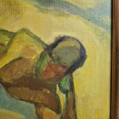 30 - JOHN ANKER (1919-2004. ILE DU LEVANT 1958. Oil on Canvas, 37.5cms x 45.5cms, signed. inscribed verso... 