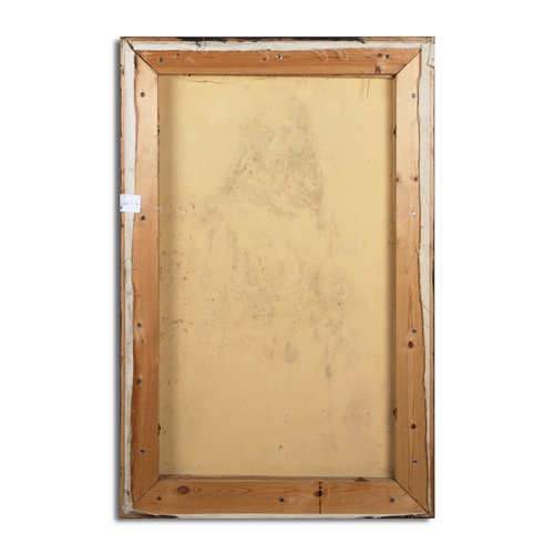 33 - ROBERT ORMESHER (20TH CENTURY BRITISH). PORTRAIT OF AN INDIAN GIRL WITH SNAKE. oil on canvas, 140cm ... 