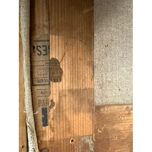 35 - JUDY WILLOUGHBY (BRITISH B.1949). TUSCAN LANDSCAPE. oil on board, 77cm x 123cm, framed.