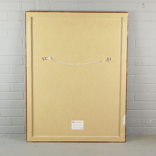 37 - JUDY WILLOUGHBY (BRITISH B.1949). LANDSCAPE. mixed media on paper, 108cm x 84cm, framed.