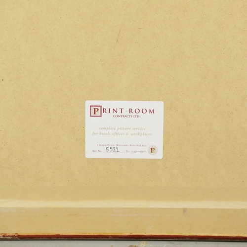 37 - JUDY WILLOUGHBY (BRITISH B.1949). LANDSCAPE. mixed media on paper, 108cm x 84cm, framed.