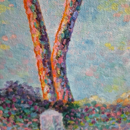 39 - AFTER PAUL SIGNAC. GOLFE JUAN. Oil on Board, 34cms x 49cms, signed 