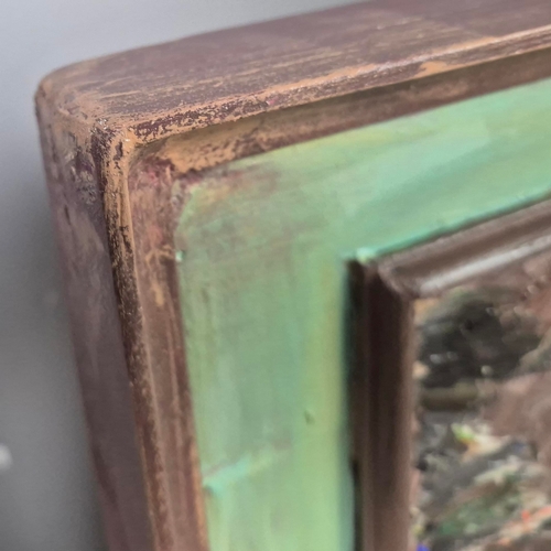 42 - KEN DAVIS. A SPRING IN AMAN. acrylic on board, 73cm x 96cm, framed.