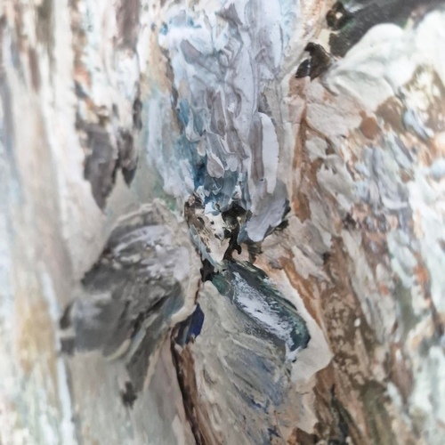 42 - KEN DAVIS. A SPRING IN AMAN. acrylic on board, 73cm x 96cm, framed.