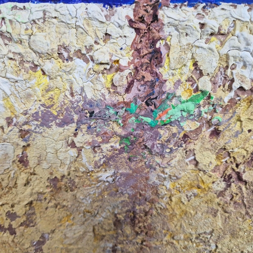 43 - KEN DAVIS. TRANQUILITY (LIBYA). acrylic on canvas, 106cm x 55cm, framed.