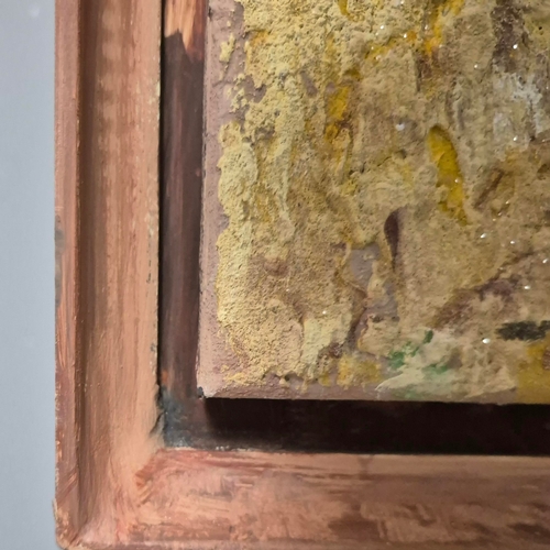 43 - KEN DAVIS. TRANQUILITY (LIBYA). acrylic on canvas, 106cm x 55cm, framed.