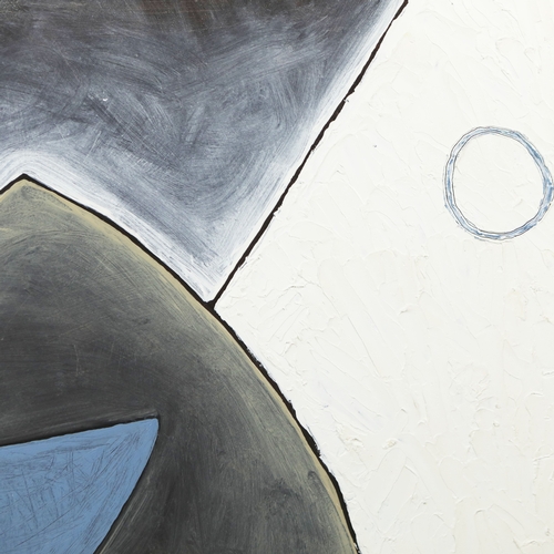 48 - 20TH CENTURY SCHOOL. ABSTRACT DIPTYCH (2). oil on board, each 58cm x 48cm (58cm x 96cm overall), fra... 