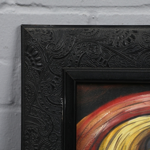 50 - 20TH CENTURY SCHOOL. PORTRAIT STUDIES. oil on board, 61cm x 61cm, framed.