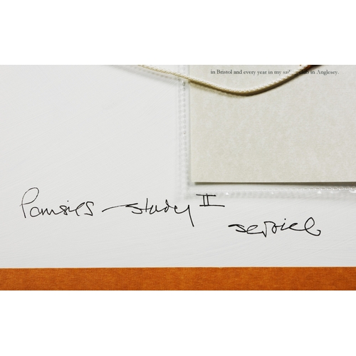 51 - MIKE SERVICE. PANSIES-STUDY II. oil on board, 41cm x 49cm, framed. Provenance: Catharine Miller, Hol... 