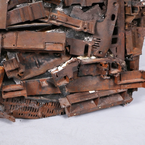 53 - FRANK J MILLER. LOS ANGELES. Mixed Media on Wood, 185cms x 152cms, (Purchased Woolff Gallery).