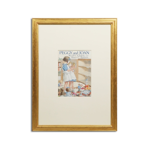 54 - HONOR C APPLETON (1879-1951). 'I THINK WE'D BETTER WHISPER'. ink and watercolour drawing, 1935, sign... 