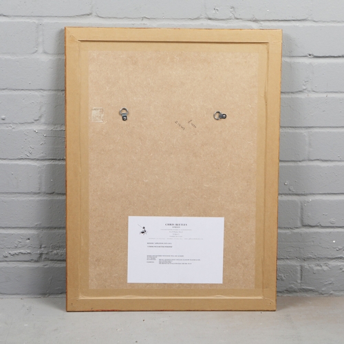 54 - HONOR C APPLETON (1879-1951). 'I THINK WE'D BETTER WHISPER'. ink and watercolour drawing, 1935, sign... 