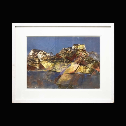 55 - GRAHAM TOVEY. COASTLINE, JERSEY. Oil on Board, 36cms x 49cms, Framed.