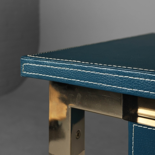 560 - JONATHAN ADLER JACQUES TRADITIONAL DESK. 133.5cm x 62.5cm x 77cm approx.