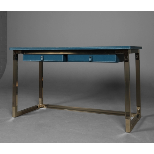 560 - JONATHAN ADLER JACQUES TRADITIONAL DESK. 133.5cm x 62.5cm x 77cm approx.