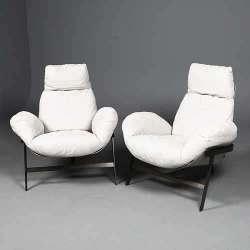 563 - ARKITEMPO JUPITER CHAIRS, A PAIR. Mauro Lipparini, 90cm W each approx. (2).
