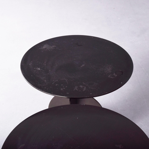 565 - MINOTTI DIVO TABLES, A PAIR. by Rodolfo Dordoni, 49cm diam. x 45cm H each approx. (2).