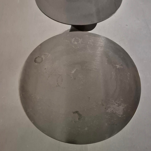 565 - MINOTTI DIVO TABLES, A PAIR. by Rodolfo Dordoni, 49cm diam. x 45cm H each approx. (2).