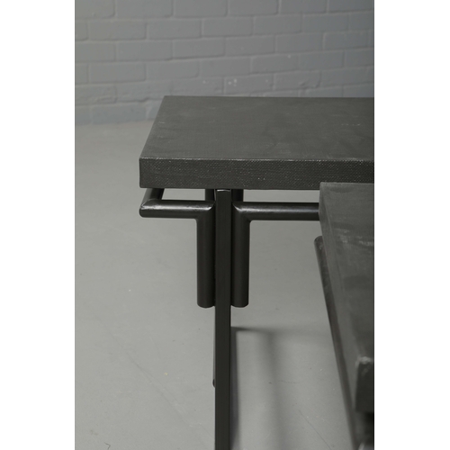 569 - ANDREW MARTIN ATHENA SIDE TABLES, A PAIR. each 45cm x 45cm x 45.5cm approx.(2).