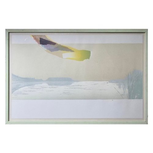 57 - JOHN CARL HEYWOOD (CANADIAN, 1941-2022). ARRANGEMENT. Screenprint, 56cms x 99cms, signed and titled,... 