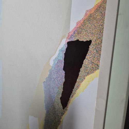 57 - JOHN CARL HEYWOOD (CANADIAN, 1941-2022). ARRANGEMENT. Screenprint, 56cms x 99cms, signed and titled,... 