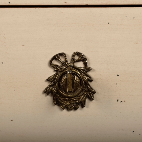 580 - ROCHE BOBOIS SIDE CHESTS, A PAIR. in antiqued painted finish each 81cm t x 70 cm w x 40 cm d (2).