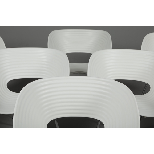 583 - VITRA TOM VAC CHAIRS, A SET OF 8. by Ron Arad, 75cm H each approx. (8).